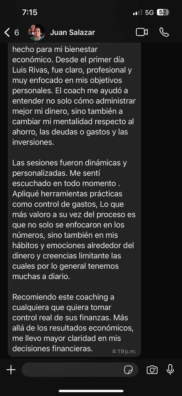 Testimonio Juan Salazar